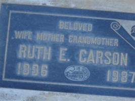 Ruth E Carson Ruth E Carson