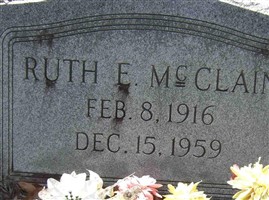Ruth E. McClain Ruth E. McClain