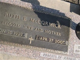 Ruth E McCormick