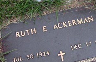 Ruth E. Pfluke Ackerman