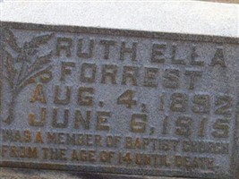 Ruth Ella Forrest Ruth Ella Forrest