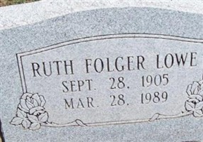Ruth Folger Lowe Ruth Folger Lowe