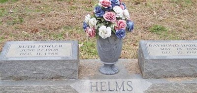 Ruth Fowler Helms Ruth Fowler Helms