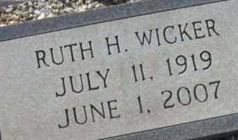 Ruth H. Wicker Ruth H. Wicker