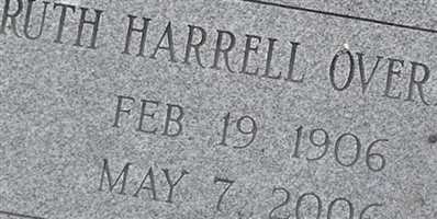 Ruth Harrell Overman Ruth Harrell Overman