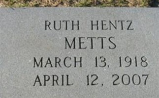 Ruth Hentz Metts Ruth Hentz Metts