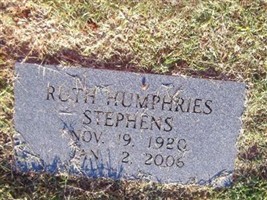 Ruth Humphries Stephens Ruth Humphries Stephens