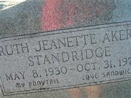 Ruth Jeanette Akers Standridge