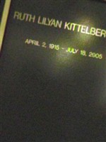 Ruth Lilyan Kittelberger Ruth Lilyan Kittelberger