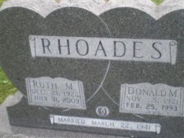 Ruth M Rhoades Ruth M Rhoades