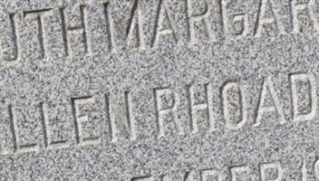 Ruth Margaret Allen Rhoades Ruth Margaret Allen Rhoades