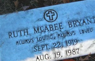 Ruth McAbee Bryant Ruth McAbee Bryant