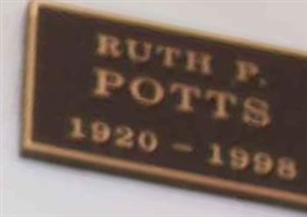 Ruth P Potts Ruth P Potts