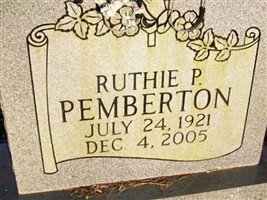 Ruth Pearl "Ruthie" Pemberton Ruth Pearl "Ruthie" Pemberton