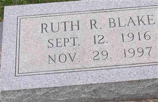 Ruth R. Blake Ruth R. Blake