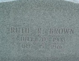Ruth R. Brown Ruth R. Brown