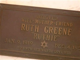 Ruth "Ruthie" Greene Ruth "Ruthie" Greene