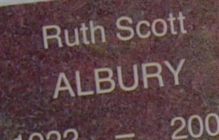 Ruth Scott Albury Ruth Scott Albury