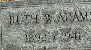 Ruth W. Adams Ruth W. Adams