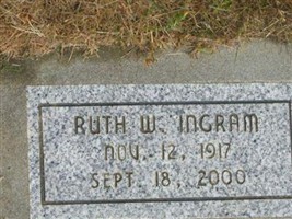 Ruth W. Ingram Ruth W. Ingram