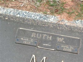 Ruth W Markham