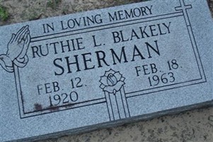 Ruthie L Blakely Sherman Ruthie L Blakely Sherman