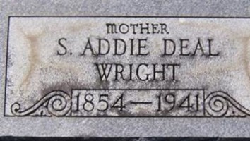 S. Addie Deal Wright S. Addie Deal Wright