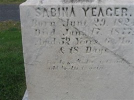 Sabina Yeager Sabina Yeager