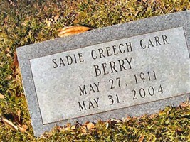 Sadie Carr Creech Berry Sadie Carr Creech Berry