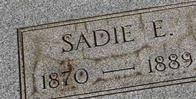Sadie E Doolittle Sadie E Doolittle