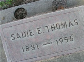 Sadie E. Thomas Sadie E. Thomas