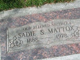Sadie S Mattox