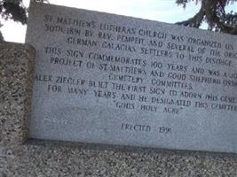 Saint Matthews Lutheran Cemetery