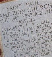Saint Pauls AME Zion Church Cemetery