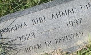 Sakine Bibi Ahmad Din