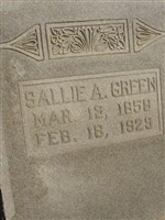 Sallie A Lynch Green