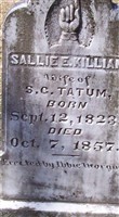 Sallie E Killian Tatum