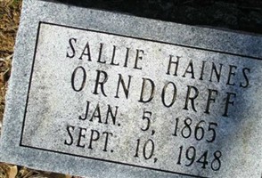 Sallie Haines Orndorff
