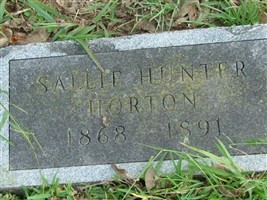 Sallie Hunter Horton Sallie Hunter Horton
