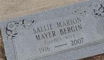 Sallie Marion Mayer Bergin