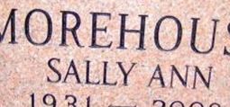 Sally Ann Morehouse Sally Ann Morehouse