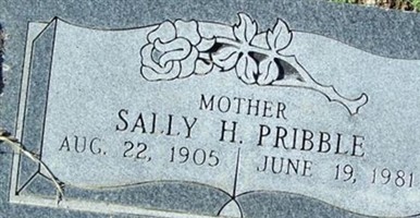 Sally H. PRIBBLE Sally H. PRIBBLE