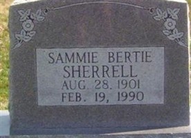 Sammie Bertie Sherrell Sammie Bertie Sherrell