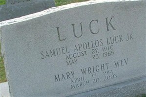 Samuel Apollos Luck, Jr Samuel Apollos Luck, Jr