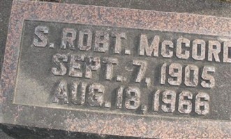 Samuel Robert McCord Samuel Robert McCord