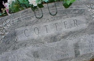 Samuel Wilson "Sam" Cotter Samuel Wilson "Sam" Cotter