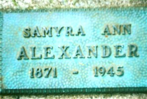 Samyra Ann Fish Alexander-Buckmaster Samyra Ann Fish Alexander-Buckmaster