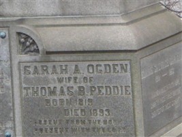 Sarah A Ogden Peddie