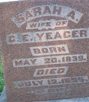 Sarah A. Yeager Sarah A. Yeager