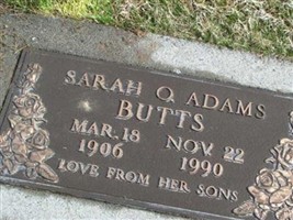 Sarah Orla Adams Stone Wyles Tuttle Butts